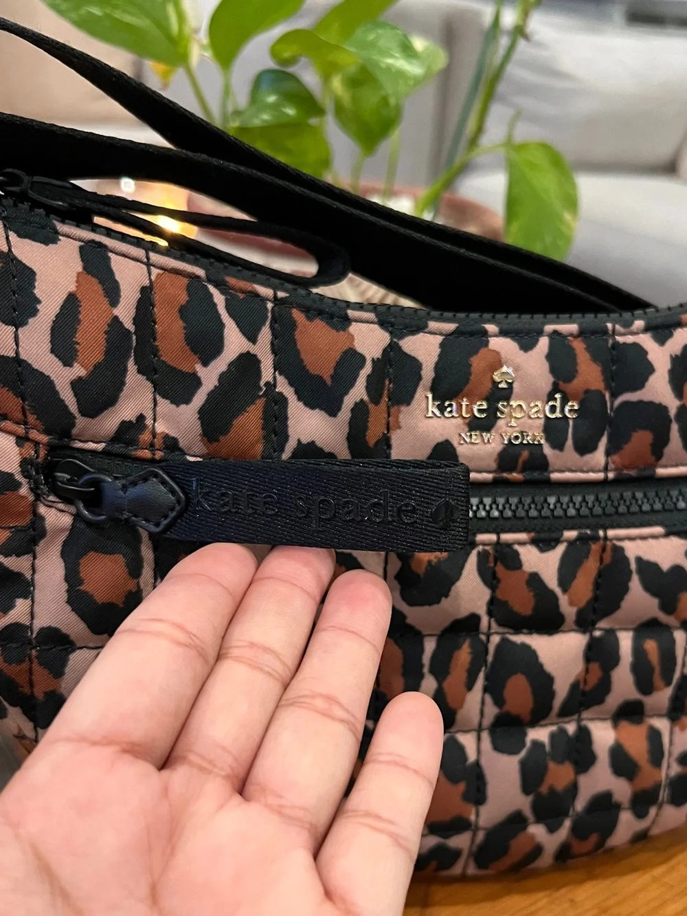 Kate Spade Quilted Leopard Print Sling Bag